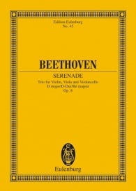 Beethoven: String Trio D major Opus 8 (Study Score) published by Eulenburg